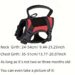 Tactical Cat Vest With Adjustable Straps & Red Cross Patch - Durable 600D Nylon Chest Harness For Small Dogs & Cats, Secure Leash Attachment, Ergonomic Design For Training & Outdoor Adventures, Cat Vest Harness, Adventure Pet Gear, Sturdy Construction - Image 8