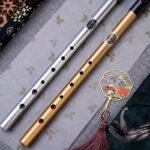 Irish Whistle C/D Key Aluminum Alloy Material Suitable For Beginners Straight Vertical Flute Instrument