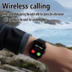 1.83-Inch Multifunctional Smartwatch Suitable For Men And Women - Wireless Call/Text Message Reminder, Multiple Sports Modes, Remote Camera And Music Playback, Long-Term Sitting Reminder, Metal Body With Silicone Strap, Perfect Holiday Gift - Image 11