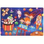 30Pcs Wooden Puzzles For Kids - Animal, Dinosaur & Cartoon Themes With Fire Trucks, Police Cars & Construction Vehicles - Educational Toys For Hand-Eye Coordination, Problem-Solving & Cognitive Development - Vibrant Colors, Durable Wooden Flat Puzzles For Kindergarten & Early Learning Gifts, Kids Learning Games | Cartoon Vehicles | Safe For Kids, Puzzles For Toddlers - Image 17