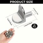 20-Pack Durable Metal Shelf Support Pegs - Easy Install Cabinet Shelf Brackets For Kitchen, Wardrobe, Closet, Bookshelf - Versatile Shelving Hardware Anchors - Image 6