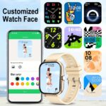 New 1.83-Inch Full Touchscreen Silicone Strap Smartwatch For Men & Women, Sports Fitness Outdoor Pedometer, Watch Faces, Wireless Calling, App Connectivity, 100+ Sports Modes For Hiking, Climbing, Soccer, Basketball, Remote Camera Control, Wireless - Image 11