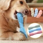 Dog Toothbrush Toy: Soft Rubber Molar Stick For Interactive Cleaning & Chewing!