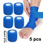 1Pc Sports Tape, 5Cm/1.97In, Non-Woven Material, Universal Fit, Foot Support, Multi-Color Options (White, Black, Blue) - Image 27