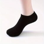 5Pairs Spring And Summer Men'S Versatile Sports Ankle Socks, Spring And Autumn Simple Breathable Short Socks, Autumn And Winter Outdoor Versatile Unisex Invisible Socks - Image 3