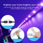 Rgb Led Strip Lights, 100-4000Cm Flexible Strip, Usb 5V, App Remote Control, Dimmable Color Changing, Adjustable, For Tv Backlight, Game Room, Room Decoration, Non-Rechargeable Button Battery - Image 8