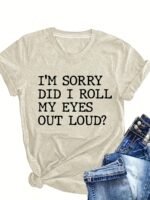 2024 Cross-Border European And American Women'S Round Neck Loose Fit Short Sleeve Casual Top Layering T-Shirt - Image 3