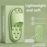 Women'S Comfortable Round Toe Eva Slippers - Thick Sole, Lightweight, Soft, Non-Slip Sole, Solid Color, Quick Dry, Comfortable, Casual Cave Shoes, Perfect For Indoor/Outdoor Use, Beach & Home Relaxation, Women'S Slippers Versatile For All Seasons - Image 5