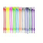 20Pcs No-Tie Shoelaces, Sports Shoes Colorful Silicone Elastic Shoestrings - Image 9