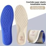Cowhide Leather Shoe Insoles For Men, Breathable Shock Absorption Comfort Inserts, Two-Layer Dual Size Trim-To-Fit Insoles, Pu Leather, 1 Pair - Image 4