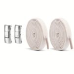 1 Pair Of Shoe Laces, 2 Elastic Bands And 2 Buckle, Elastic Shoe Laces Solid Color Classic Shoe Laces Suitable For Casual Shoes Sports Shoes - Image 9