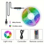 Ltg-Gee 15.24Meter Rgb Led Strip Lights With Wireless Infrared Remote Control, 36V Usb-Powered Flexible Led Ribbon For Living Room Decor, Colorful Atmosphere Lighting, Led Lights For Decoration, Vibrant Lighting Effect, Highquality Leds - Image 4