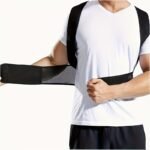 1Pc Posture Corrector - With Adjustable Straps, Sturdy Back Panel For Posture Improvement, Lower Back - Perfect For Adults, Gyms, Offices, Travel - Easy To Use And Comfortable Fit - Image 2