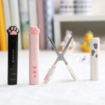 1 Pair Of Cat Claw-Shaped Creative Cute Multi-Functional Stainless Steel Safety Scissors, Convenient Manual Cutting Tools For Back-To-School Use - Image 12
