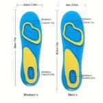 2Pcs/Pair Silicone Shock-Absorbing Insoles Pu Insoles Gel Insoles - Image 2