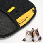 Upgraded Large Pet Static Hair Removal Gloves - Black Polypropylene Cat Grooming Gloves With Yellow Accents, 24.99Cm*17.98Cm, Efficient Pet Hair And Dander Removal, Essential Tool For Cats And Dogs | Stylish Pet Accessory | Durable Care Gloves - Image 9