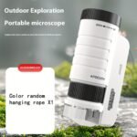 Handheld Mini Microscope Toy With Led Light Amplification 60X-200X, A Scientific Toy For Cultivating Children'S Exploration Of Nature, Easy To Carry Outdoors - Image 3
