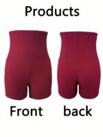 Women'S Plus Size High-Stretch Yoga & Fitness Shorts - Breathable, Semi-Sheer Activewear For Hiking & Outdoor Activities - Image 5