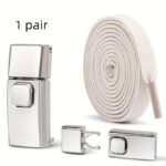 8Mm 2024 No Tie Shoe Laces Press Lock Insert Fixed Shoelaces Without Ties Elastic Laces Sneaker Adult Flat Shoelace For Shoe - Image 11