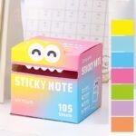105 Sheets Pearl Self-Adhesive Sticky Notes, Pull-Out Transparent Memo Pads For School And Office Supplies - Image 5