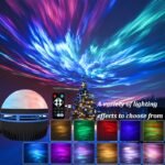 1Pc Northern Lights Led Atmosphere Projection Light - 7 Modes, Starry Rotation Projector With Remote Control, Usb Powered, Ideal For Living Room & Bedroom Decoration, Perfect Valentine'S Day Gift, Bedroom Atmosphere Light | Vibrant Northern Sky Display | Led Projection Light, Light Decor - Image 3