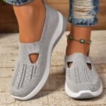 Women'S Slip-On Casual Sneakers - Breathable Fabric Upper & Eva Cushioned Sole, Low-Top Comfortable Walking Shoes For All-Season Wear, Multi-Color Options, Ladies Sneakers - Image 5