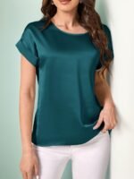 Elegantly Styled Versatile Short-Sleeved T-Shirt With A Simple And Fashionable Design - Image 6