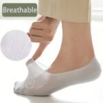5 Pairs Of Men'S Summer Breathable Mesh Bottom Business Casual Sports Non-Slip Invisible Boat Socks - Image 10