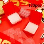 120Pcs Heavy-Duty Double-Sided Tape - Easy To Cut, Waterproof, Multi-Purpose For Kitchen & Bathroom Hooks, Sticks To Walls & Glass Without Drilling, Red Storage Box Included, Slim Bathroom Storage - Image 3
