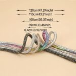 Fashionable Diy Shiny Shoelace Laces - Colorful, Sparkling Rhinestone Embellishments For Sneakers, Easy To Match, Personalized Fashion Accessory, Shoelace Decorations|Sparkling Shoelaces|Easytomatch Laces - Image 2