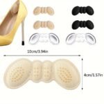 3 Pairs Heel Scuff Pads 003 Heel Pads For Women High Heels, Clear Pads, Adhesive Heel Pads - Image 2