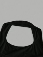 Women'S Casual Halter Neck Tank Top - Bright Pink, Sleeveless, Stretchy Polyester Blend, Regular Fit, Summer Essential For Casual Attire, Casual Wear | Halter Neckline | Smooth Texture - Image 8