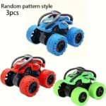 1/3Pcs Light Up Monster Truck Toy Set For Boys And Girls Ages 3-6 - Manually Operated, No Batteries Required - Perfect For Easter, Halloween, Christmas Gifts - Image 3