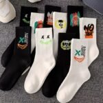 8 Pairs Of Random Men'S Sports Basketball Socks, Black And White In A Variety Of Styles, Fashionable Sweat Absorption, At Least 2 Black And 2 White, Sweat-Resistant - Image 2