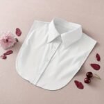 1Pc Removable Striped Collar Shirt Vest, Pointed Collar, Anti-Exposure, Versatile Decorative, Casual Spring/Summer/Autumn/Winter, Women'S Fashion, Polyester Fabric, Machine Washable, Knitted, Chest Pads Accessories - Image 5