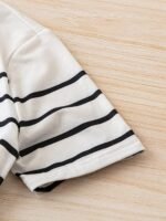 New Women'S Round-Neck Striped Printed Slim Short-Sleeve T-Shirt, Stylish And Simple For Casual Wear. - Image 5