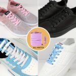 1 Pair Easy-Install Elastic Flat Shoelaces With Metal Buckles - No-Tie, Lightweight & Durable Polyester Blend - Ideal For Sneakers, Hiking & Casual Shoes - Handwashable, Shoe Accessories - Image 6