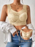 Women'S Wireless Bralette - Seamless Everyday & Formal Lingerie With Lace Trim, Non-Padded Cups For Natural Lift, Everyday & Special Occasion Bras For Women - Sexy Elegant Undergarment, Comfortable Undergarment, Feminine Lingerie, Delicate Lace Detailing, Smooth Fabric, Stylish Undergarments, Lingerie Lovers, Casual Wear, Breathable Material, Supportive Undergarments, Lingerie Enthusiasts - Image 2