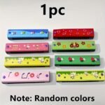 1Pc Of Wooden Painted Toy Musical Instrument, 16-Hole Harmonica, Toy Gift (Random Color) For Halloween And Christmas Gifts 755779944 - Image 3