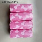 60Pcs/4Rolls Bone-Printed Dog Waste Bags, Leak-Proof Pet Poop Bags With Easy-Tear Design - Durable Polyethylene Material, 2Kg Load Capacity For Outdoor Pet Waste Cleanup - Image 10