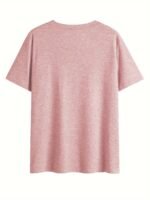 2024 Cross-Border European And American Women'S V-Neck Loose Casual Short Sleeve Top With Bottoming T-Shirt - Image 5