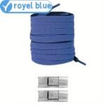 1 Pair Easy-Install Elastic Flat Shoelaces With Metal Buckles - No-Tie, Lightweight & Durable Polyester Blend - Ideal For Sneakers, Hiking & Casual Shoes - Handwashable, Shoe Accessories - Image 7