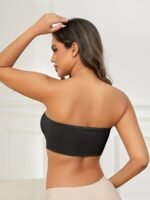 Sexy Strapless Bandeau Bra, Nylon 95% Elastane 5% Knit Fabric, Invisible Comfort, Solid Color, No Padding, Wireless, 170Gsm - Adult Size - Image 7
