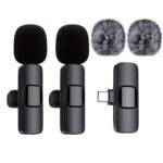 Professional Wireless Lavalier Microphone For Smartphones, Tablets, Cameras, Wireless Omnidirectional Recording Microphone For Video Interviews, Podcasts And Vlogs - Image 5