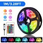 Rgb Led Strip Lights, 100-4000Cm Flexible Strip, Usb 5V, App Remote Control, Dimmable Color Changing, Adjustable, For Tv Backlight, Game Room, Room Decoration, Non-Rechargeable Button Battery - Image 3