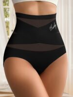 High-Waisted Shaping Women'S Underwear Made Of Breathable Mesh, Featuring Cross-Body Support, Seamless, Triangular Design For Body Sculpting And Lifting. - Image 6