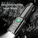 1Pc Rechargeable Led Flashlight, Portable Mini Type-C Charging With 3 Modes - Image 11