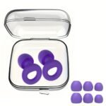 1 Pair Reusable Silicone Ear Plugs With Storage Case - Comfortable For Concerts, Sleep, Focus, And Travel - Image 16