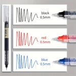 30Pcs/10Pcs Direct Liquid Quick Drying Ballpoint Pen, 0.5Mm Black, Blue, Red. Brush Questions To Write Homework Gel Pen, School Office Writing Stationery Gel Pen, A Good Pen To Write - Image 6