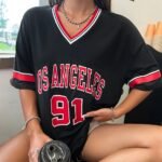 Women'S Oversized Graphic Tees Brooklyn Letter Short Sleeve Tshirt Tee Top